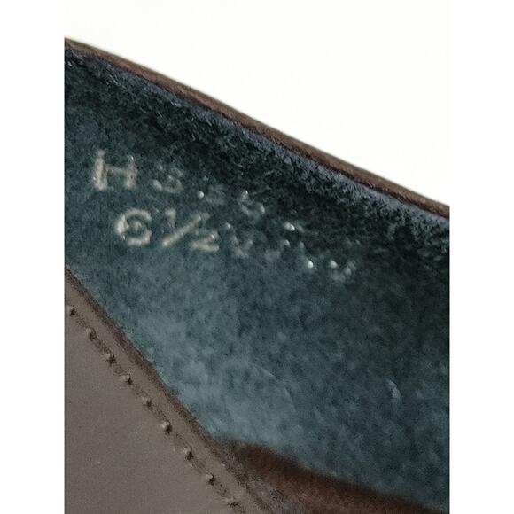 Ros Hommerson Pumps Brown Leather Heeled Slip On Heeled Shoes Womens 6.5 - Picture 5 of 5